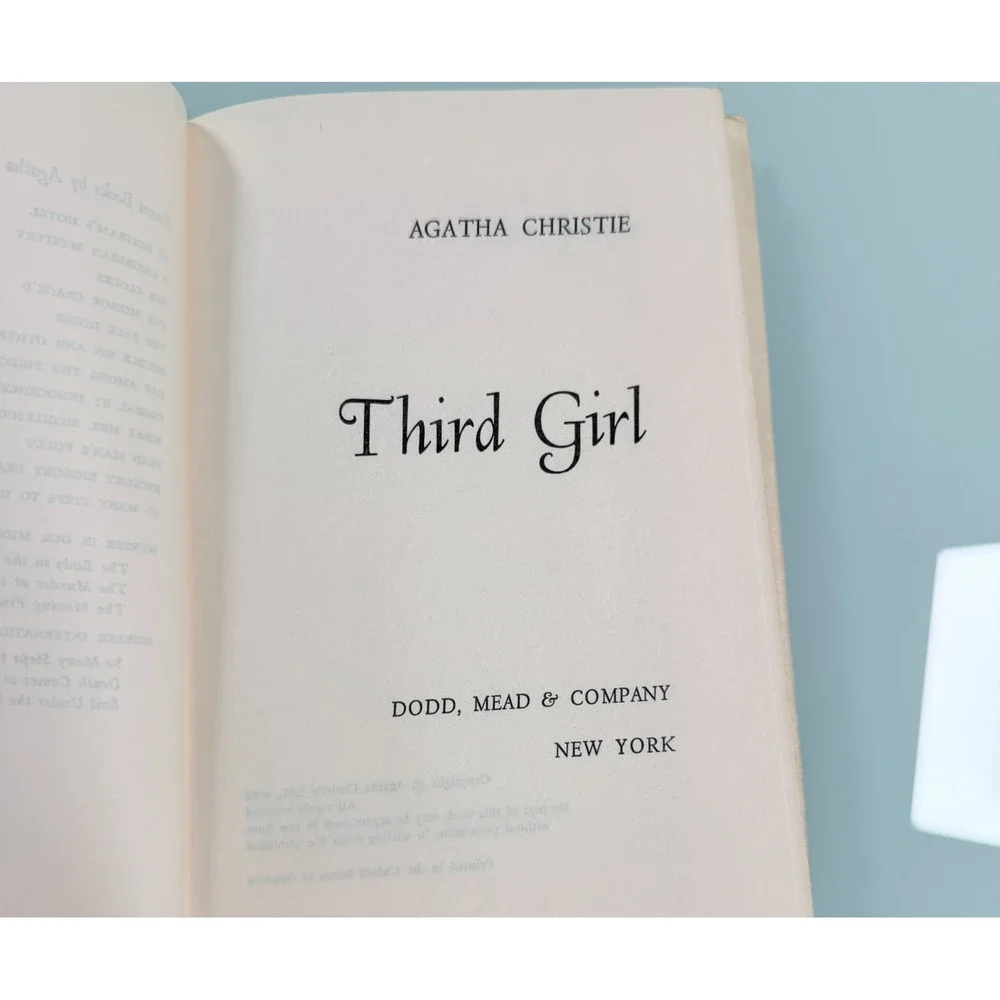 Third Girl- A Hercule Poirot Mystery by Agatha Christie -1966 Book Club H/C D/J